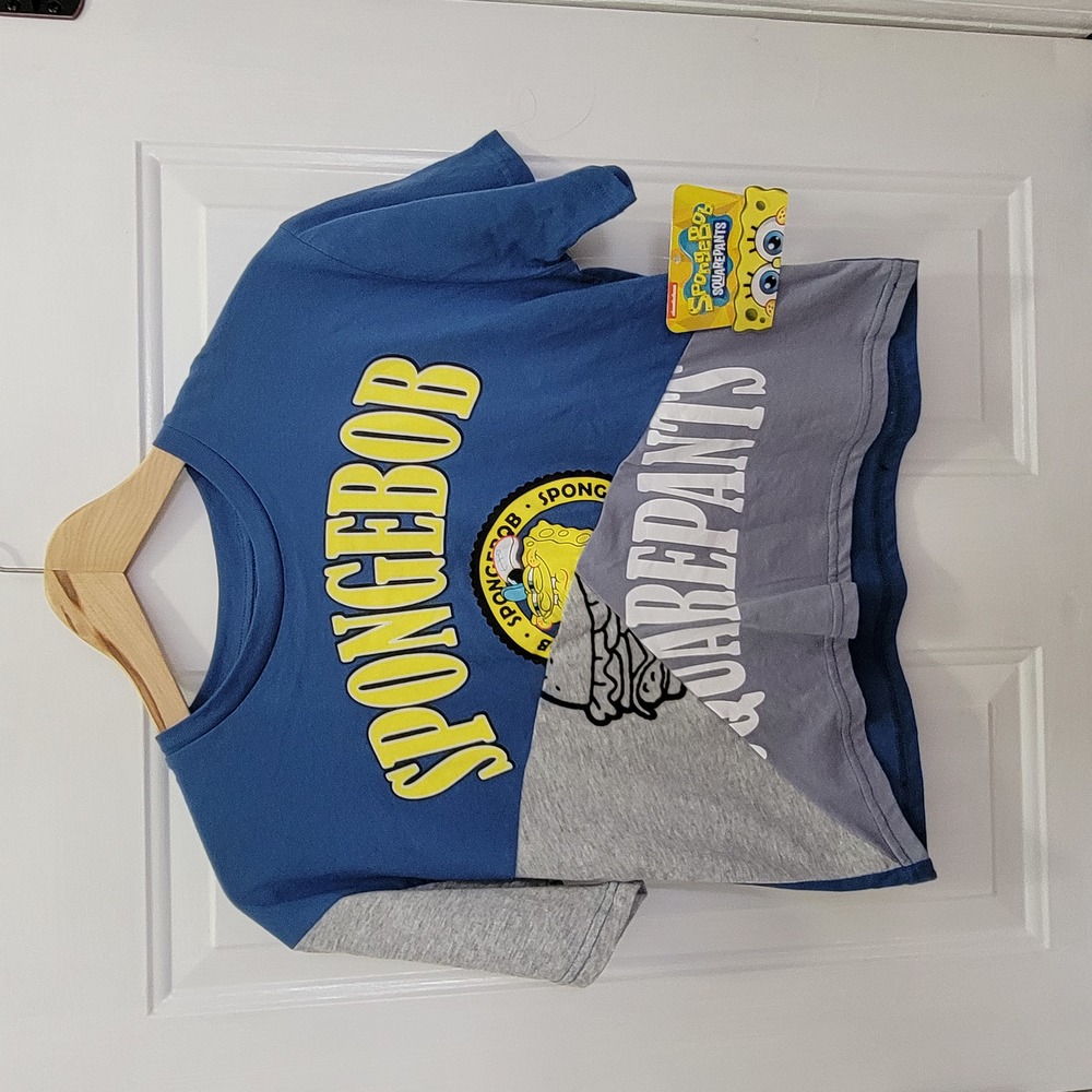 NWT SpongeBob SquarePants Graphic Cropped Top Size M